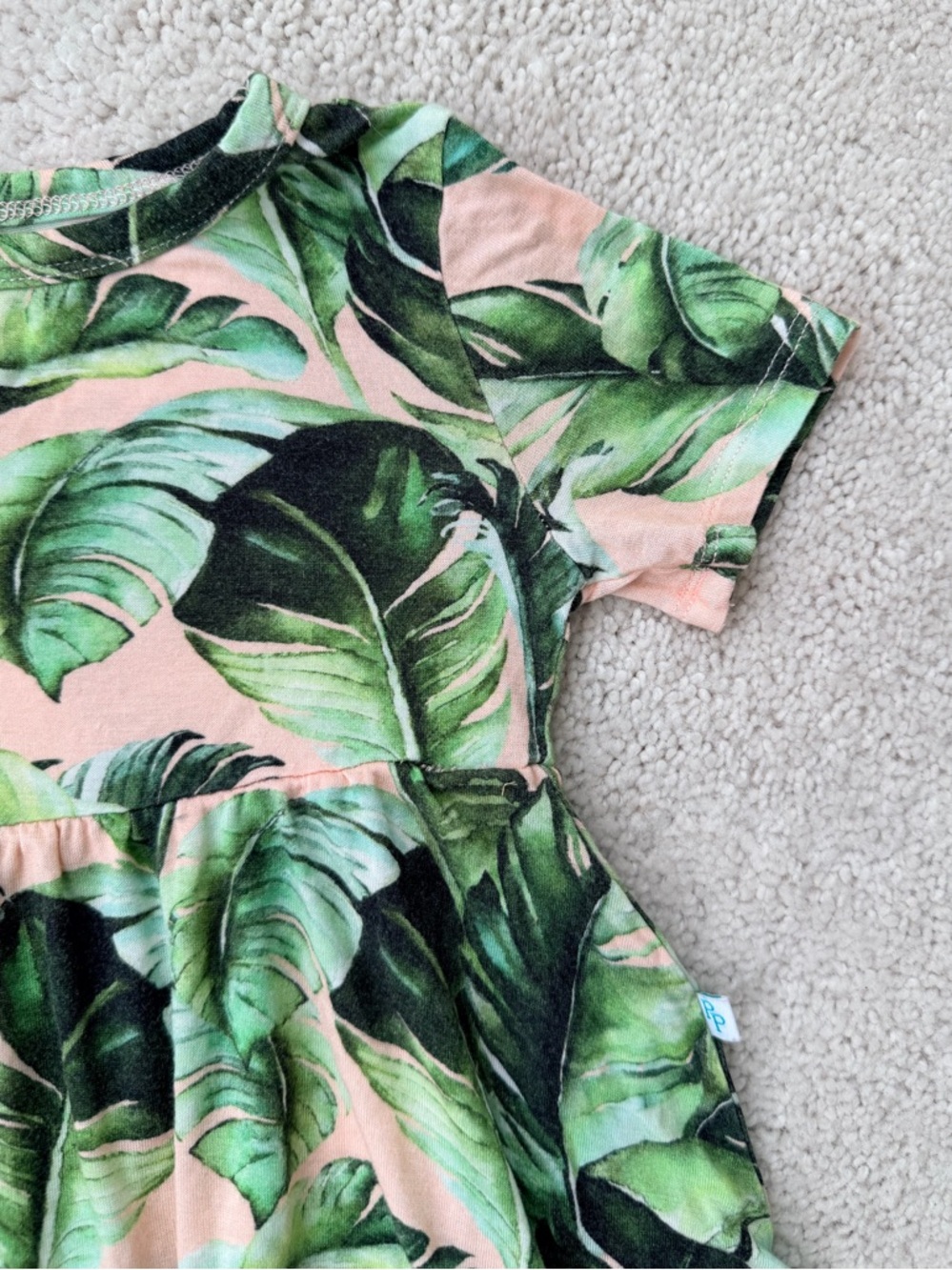 Posh Peanut Tiffany Print Peplem Shirt and Ruffled Short Set - Picture 4 of 12